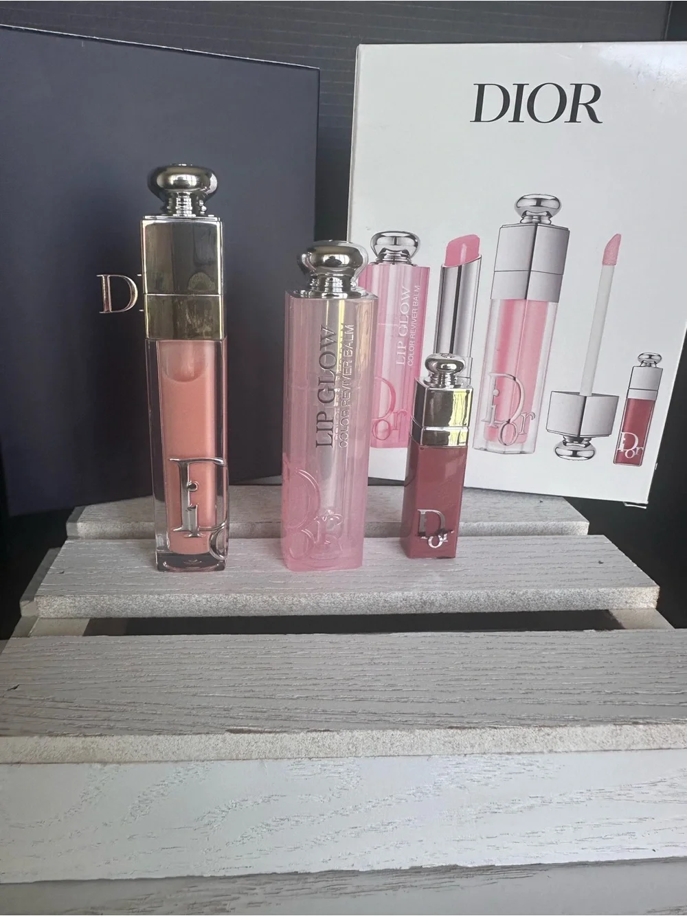 Dior Pink Lip Set – Lipstick, Lip Glow & Gloss Trio